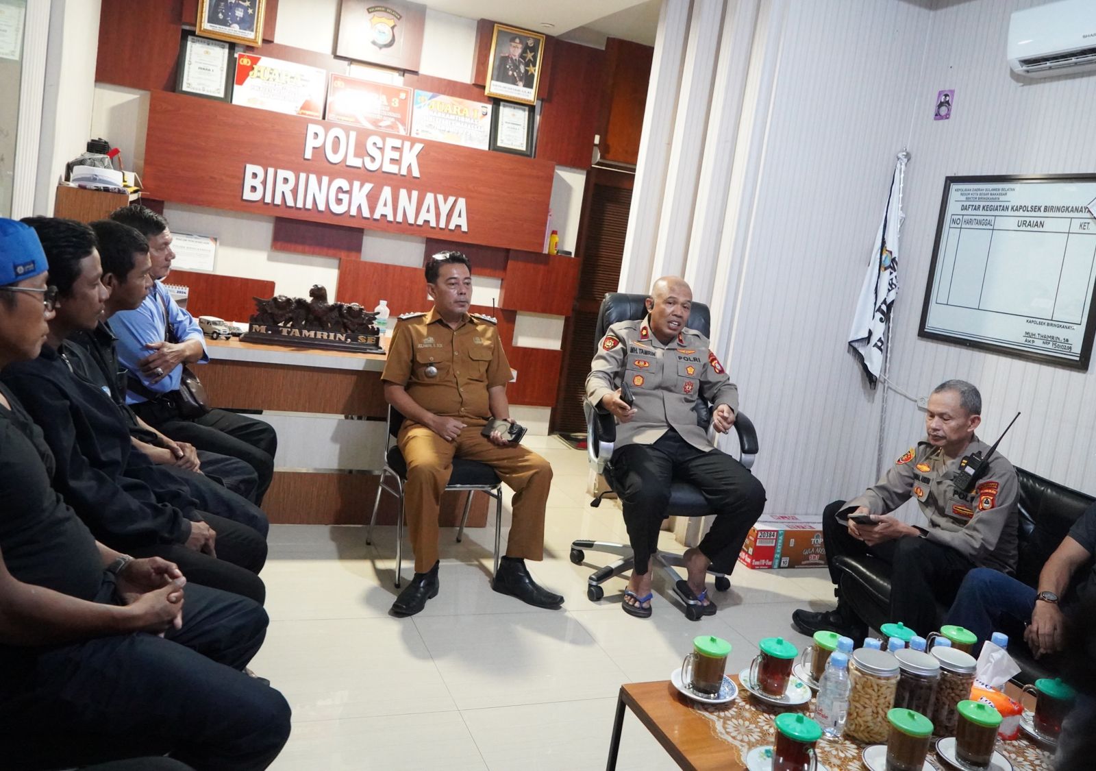 Gambar Rapat Koordinasi Bersama Kapolsek Biringkanaya